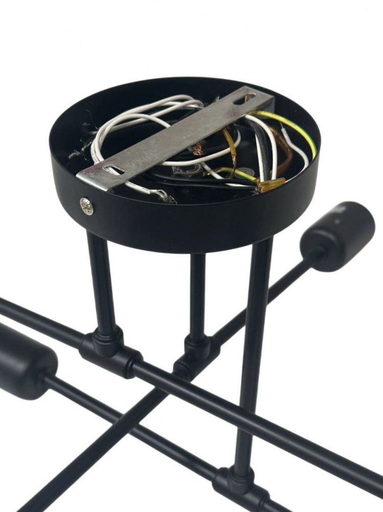 Люстра ELIOS 6x5 Вт E27 чорний DL1016