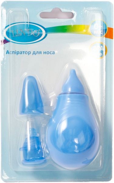 Аспиратор Lindo для носа со сменными насадками Pk 084 синий