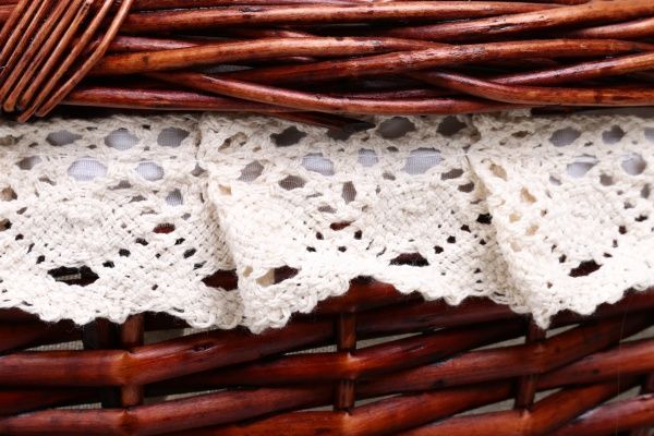 Кошик плетений з текстилем Tony Bridge Basket 33x28x15/35 см ESTR14-7-2 