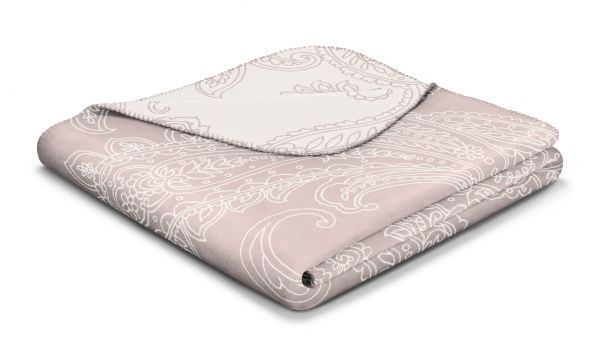 Плед Soft Impression Reserved 150x200 см білий/рожевий Biederlack 