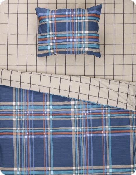 Комплект постельного белья Color stripes полуторный разноцветный/в полоску La Nuit 