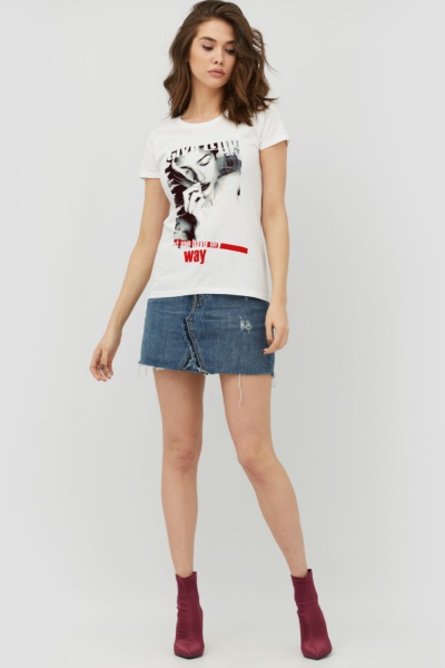 Футболка YAPPI WW1103 р.M білий