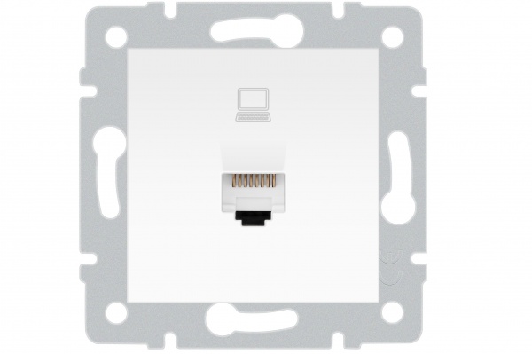 Механізм розетки комп’ютерна HausMark Stelo IP20 білий 501-0288-139