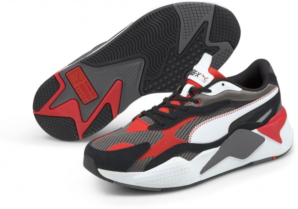 Кроссовки Puma RS-X? Twill AirMesh 36884502 р.41 UK 7,5 серо-черно-красный