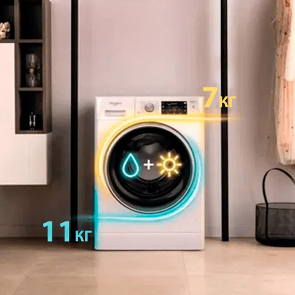 Стиральная машина с сушкой Whirlpool FFWDB 1176258 BCV UA