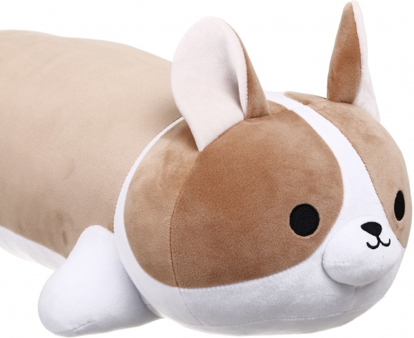 Подушка декоративная Корги Норман 35x74 см бежево-белый WP Merchandise 