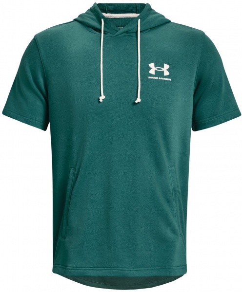 Футболка Under Armour RIVAL TERRY LC SS HD 1370396-722 р.XL бірюзовий