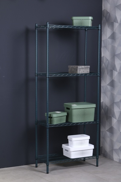 Стелаж PROзапас зелений 1800x760x360 мм метал полиця 4 шт. 