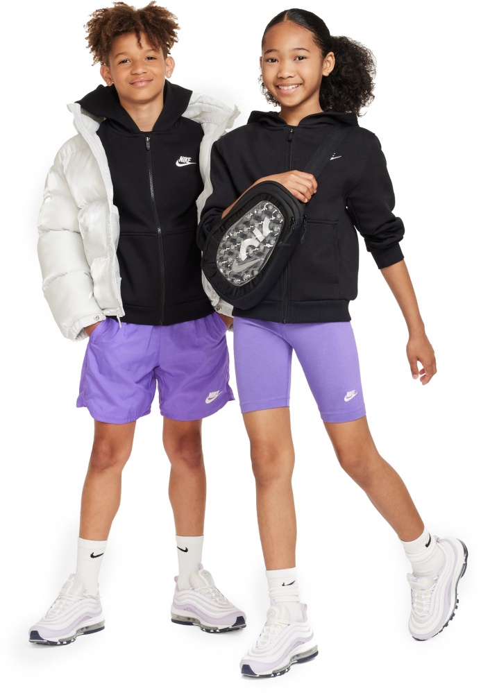 Джемпер Nike K NSCLUB FLC HD FZ LS LBR FD3004-010 р.XS чорний