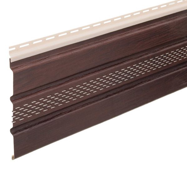 Панель-софіт перфорована 3x0,232 м горіх коньячний 0,7 кв.м