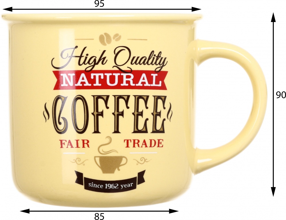 Чашка Fiora Vintage yellow 355 мл