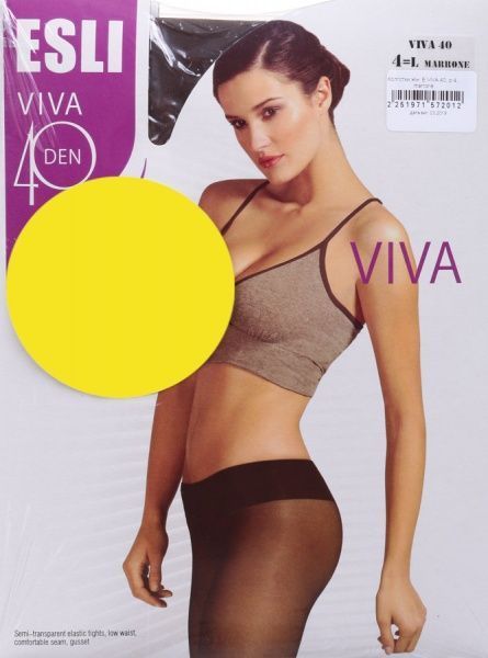 Колготки женские ESLI Viva Classic р. 4 40 den marrone 2 пар 