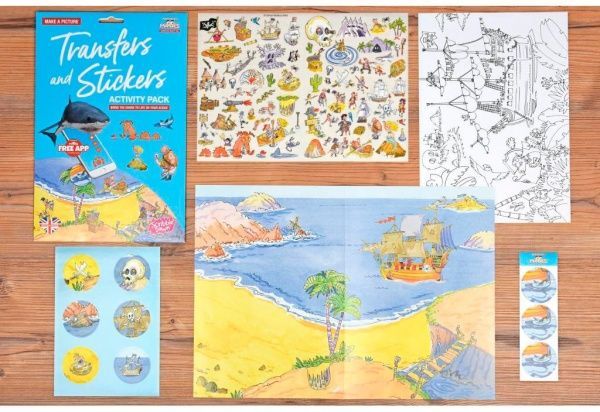 Набір наліпок Scribble Down Острів піратських скарбів, з онлайн-додатком (SD / 20)