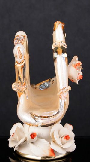 Тримач для серветок Venezia Farfalla медова 18х6х14 см White cristal