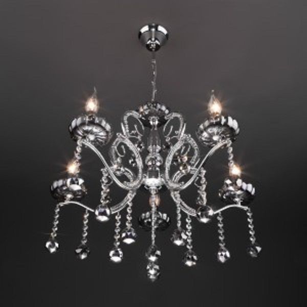 Люстра підвісна Strotskis Brezza 5x60 Вт E14 хром 10107/5 