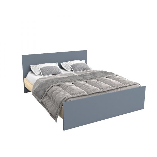 Кровать Aqua Rodos Тessa 160x200 см севилья/антрацит 