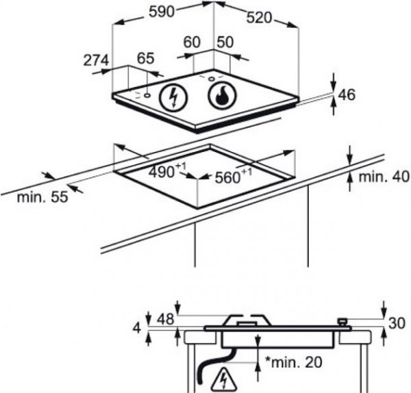 Варильна поверхня Electrolux GPE363RCK