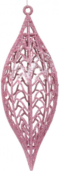 Декоративна підвіска Шишка 22,5 см рожевий HF2K785