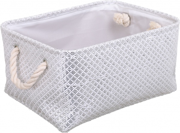 Корзина Silver 36х26х18 см серебристый