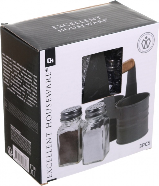 Набор для специй в металлической подставке 7х13х13.5 см Koopman