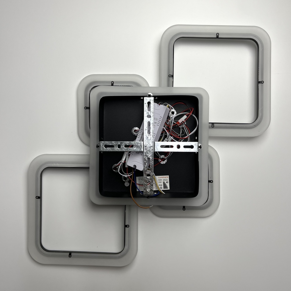 Люстра світлодіодна Luminaria 90 Вт LED-модуль чорний OVAL RGB 90W 5S BLACK