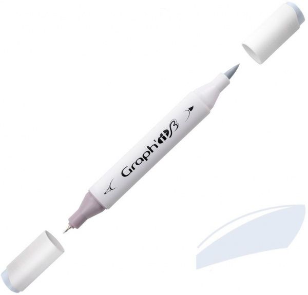Маркер двосторонній Graph'it GI89102 холодний сірий 2 