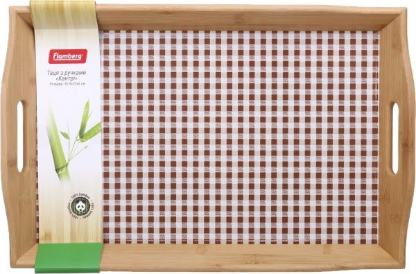 Поднос с ручками Кантри 50,9x33x6 см Flamberg