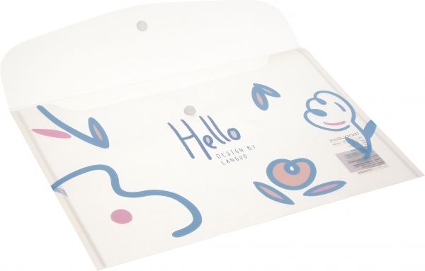 Папка-конверт Рисунки цветов розовые