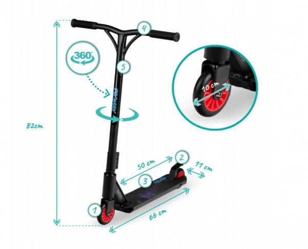 Самокат Qkids дитячий Ivo баклажановий KIDS00030 