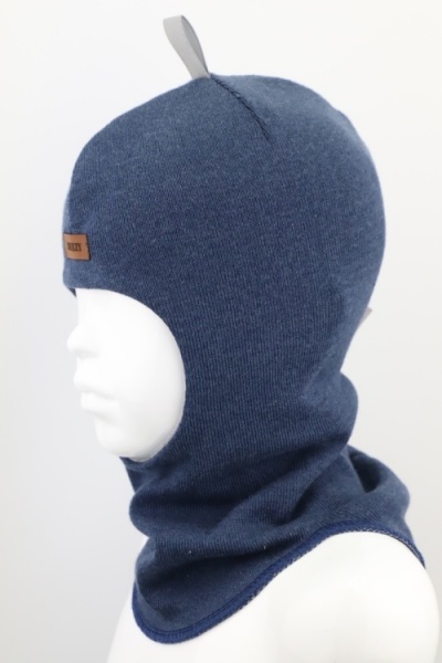 Шапочка детская для мальчика Beezy Балаклава р.50-52 темно-синий 1705 