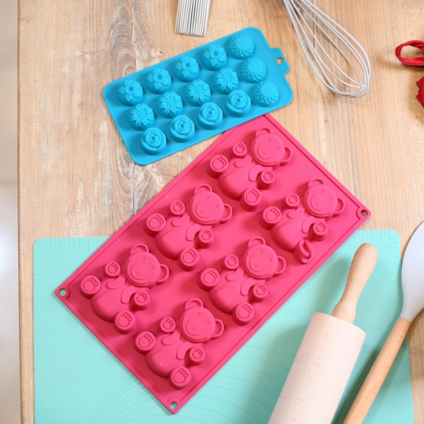 Форма для цукерок Magic Ring Квіти на 15 шт 22х10.5х2 см Flamberg Smart Kitchen