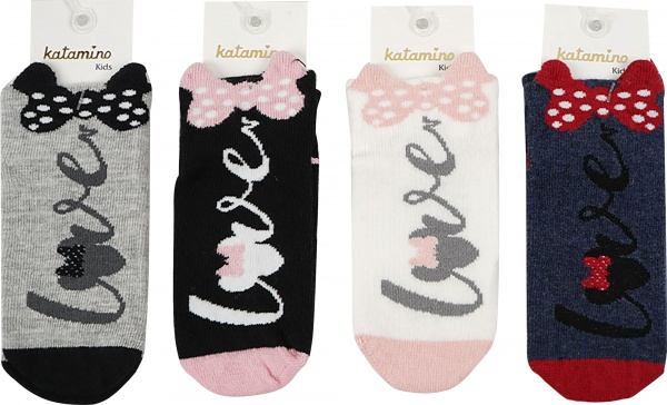 Носки для девочек KATAMINO K20201 р.5-6 черный 