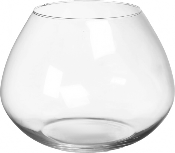 Ваза скляна Теамо Світлана 16,5 см прозора 