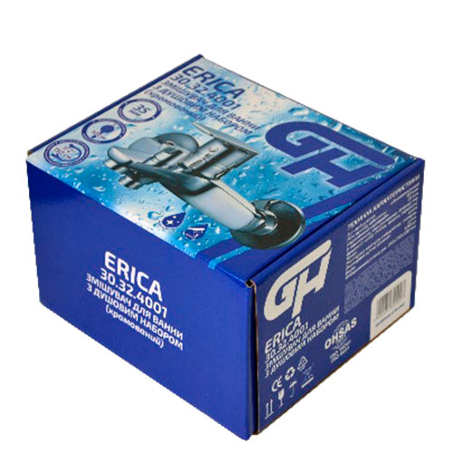 Смеситель для ванны/душа GH 30.32.4001 Erica с душевым набором