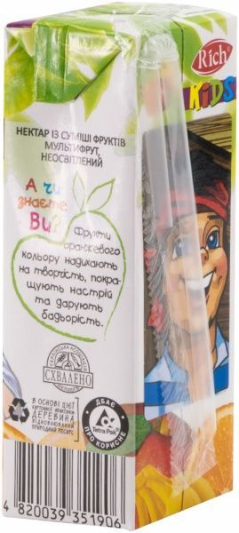 Нектар Rich Мультифруктовый 200 мл