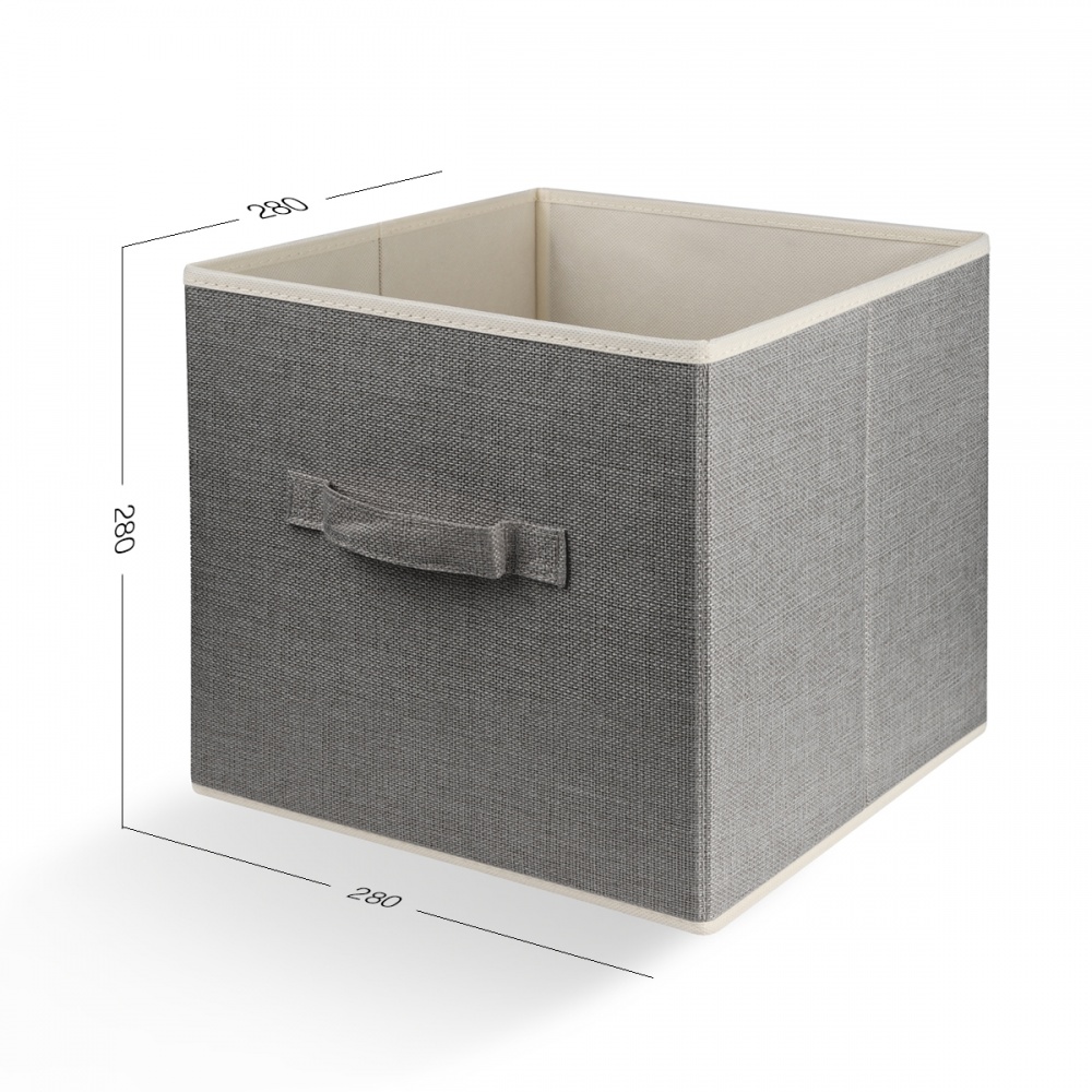 Ящик для зберігання MVM TH-08 LIGHT GRAY 280x280x280 мм