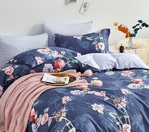 Комплект постельного белья семейный 16HB411 синий Word of Dream 