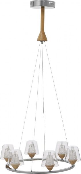 Люстра світлодіодна Інтерклас НСБ 04-6хХХ-300 6x5 Вт хром MD8153-6 