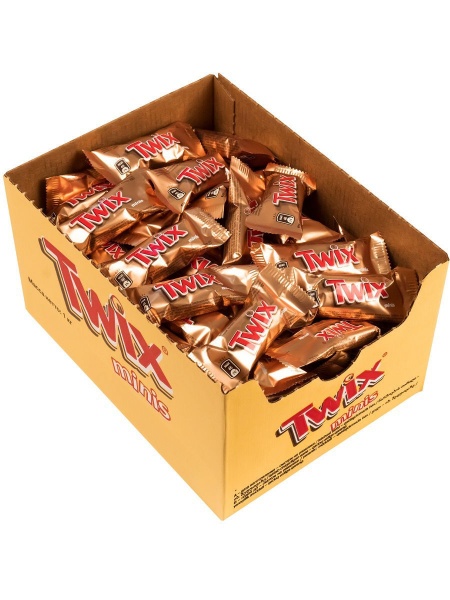 Конфеты Twix Minis с карамелью покрытые молочным шоколадом 1000 г 
