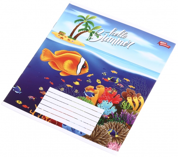 Зошит шкільний уф-лак 12 аркушів у лінійку в асортименті Мрії збуваються