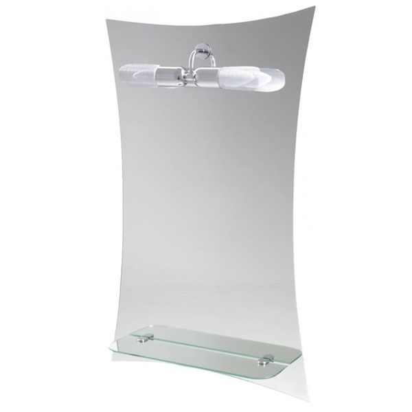 Зеркало UMT 054 77x42 см с подсветкой и полочкой