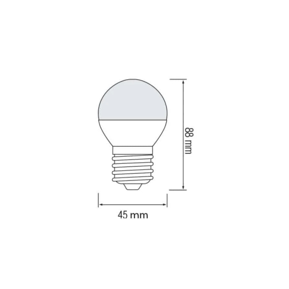 Лампа світлодіодна HOROZ ELECTRIC ELITE-10 10 Вт G45 E27 220 В 6400 К 001-005-0010-040