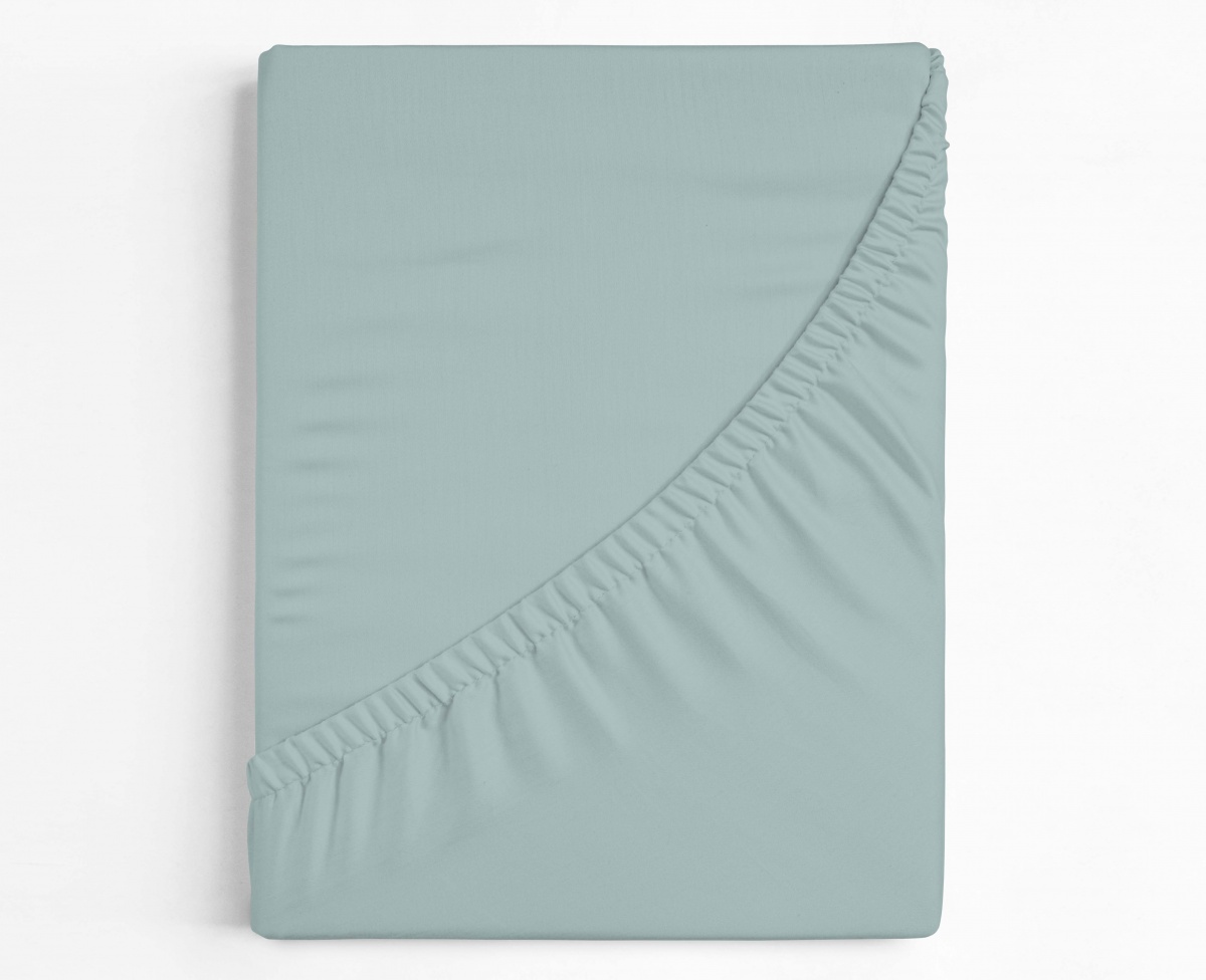 Простынь на резинке Sky Gray 180x200 см серо-голубой UP! (Underprice) — фото 1