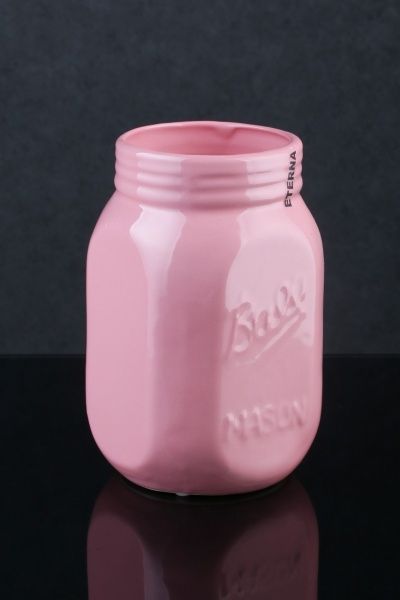 Ваза керамическая розовая Прованс 11,5х11,5х20 см Eterna