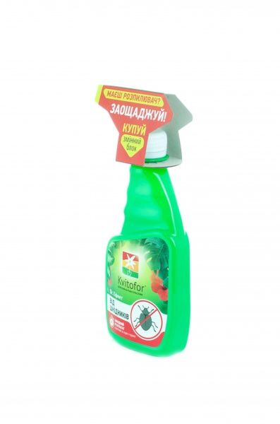 Средство для ухода за растениями Kvitofor удобрение-спрей от вредителей Dr.Ефект 300 мл сменный блок