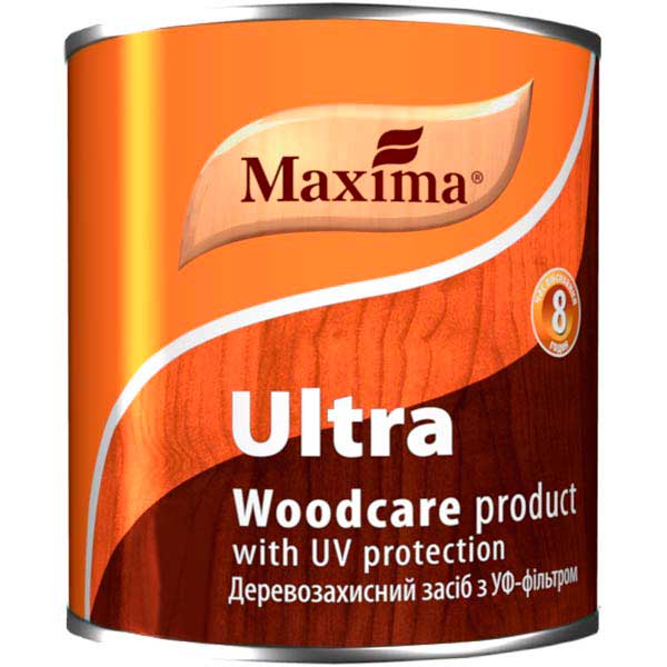 Декоративний та захисний засіб для деревини Maxima Ultra палісандр глянець 0,75 л