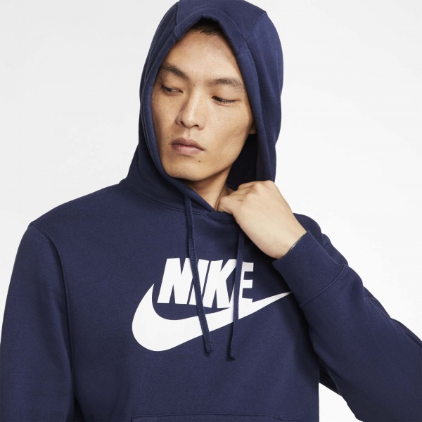 Джемпер Nike M NSW CLUB HOODIE PO BB GX BV2973-410 р. M синий