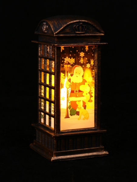 Фонарь декоративный телефонная будка XFD-3132 светодиодная (LED) 11 см 