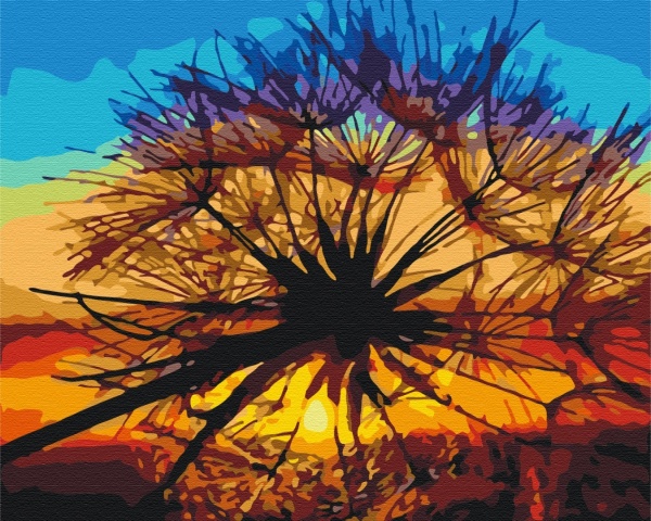 Картина по номерам Одуванчик на закате лета PBS35667 40x50 см Brushme 