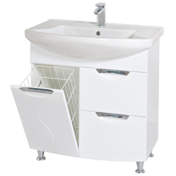 Тумба с умывальником Аква-Родос Глория 05GL75 75 см белая